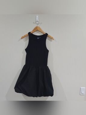 Gap Womens Mixed Media Bubble Mini Dress SMALL